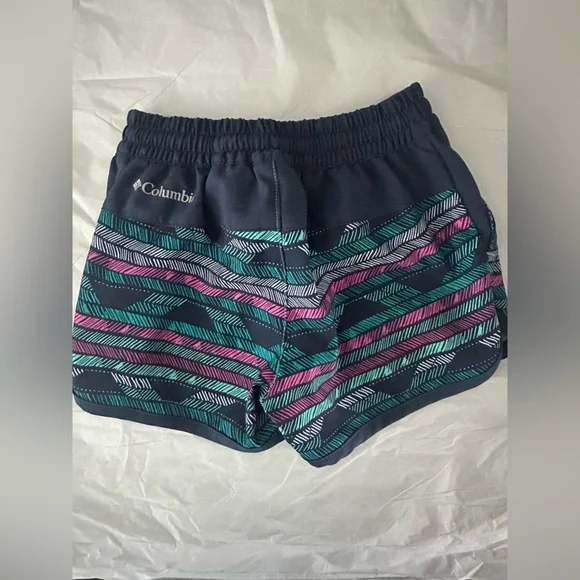 Columbia Kids Patterned Shorts - Blue, Pink, Green - Picture 2 of 3